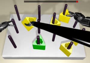 Peg transfer team training